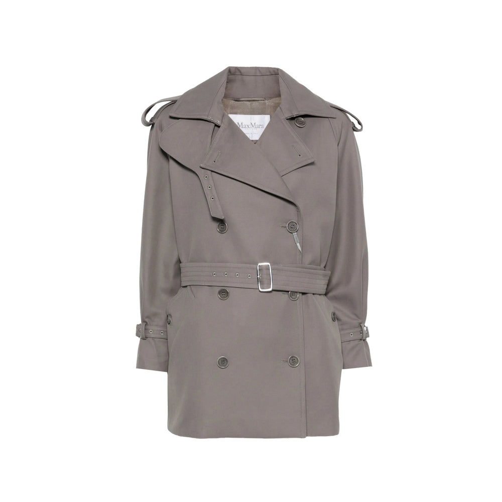 Max Mara Grey Coats - Trench & Raincoats Women MAX MARA