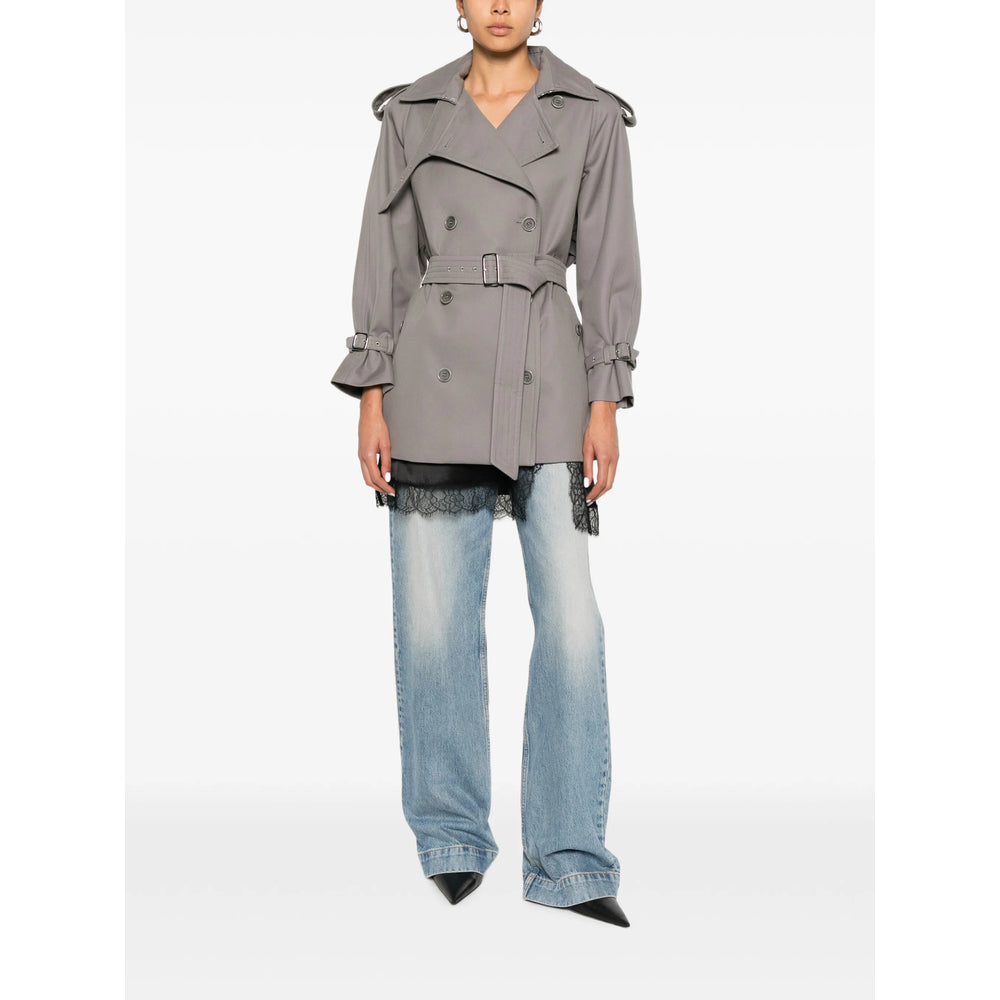 Max Mara Grey Coats - Trench & Raincoats Women MAX MARA