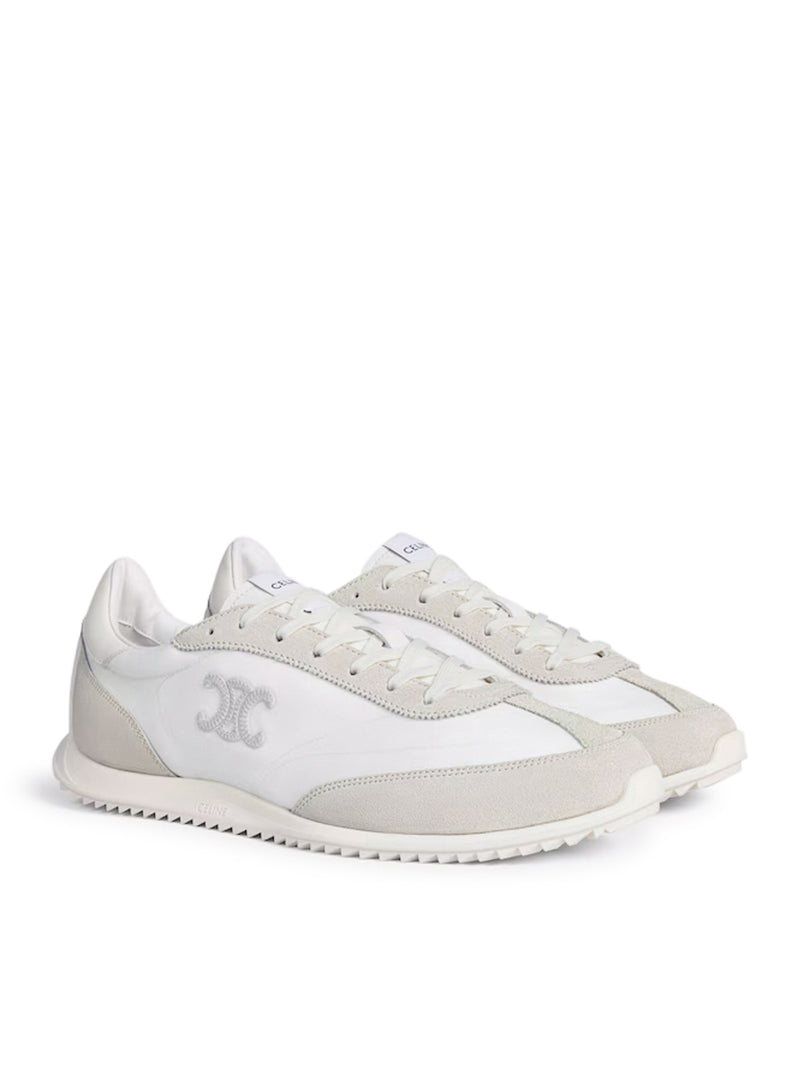 Celine Men Sneaker Bassa Stringata In Pelle Di Vitello Scamosciata CELINE