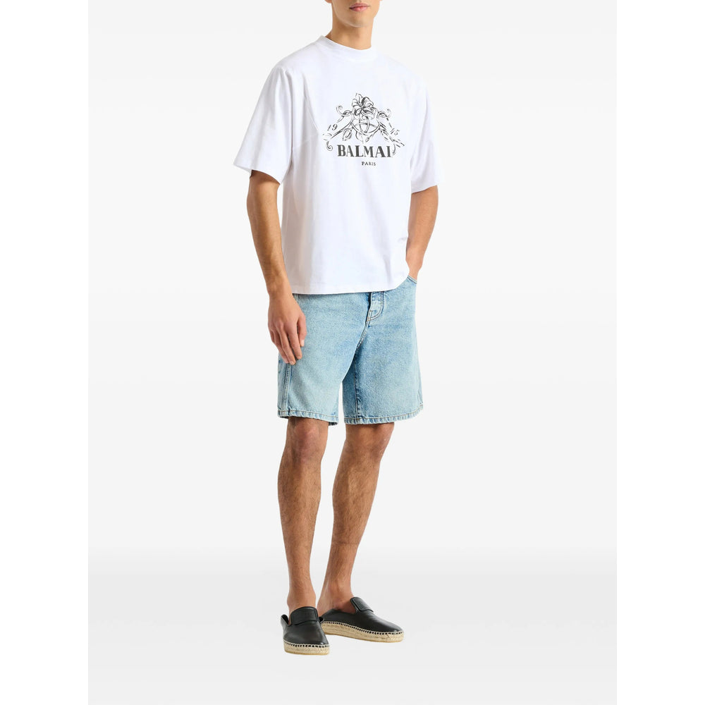 Balmain White T-Shirts & Vests - T-Shirts Men BALMAIN