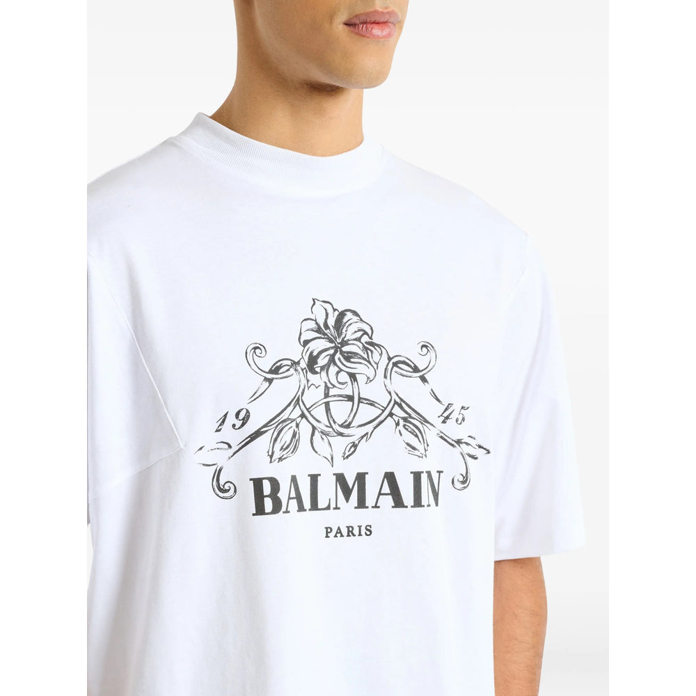 Balmain White T-Shirts & Vests - T-Shirts Men BALMAIN