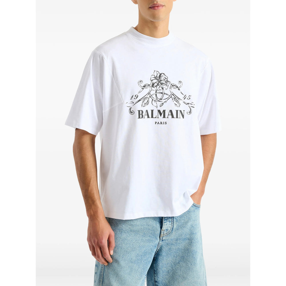 Balmain White T-Shirts & Vests - T-Shirts Men BALMAIN