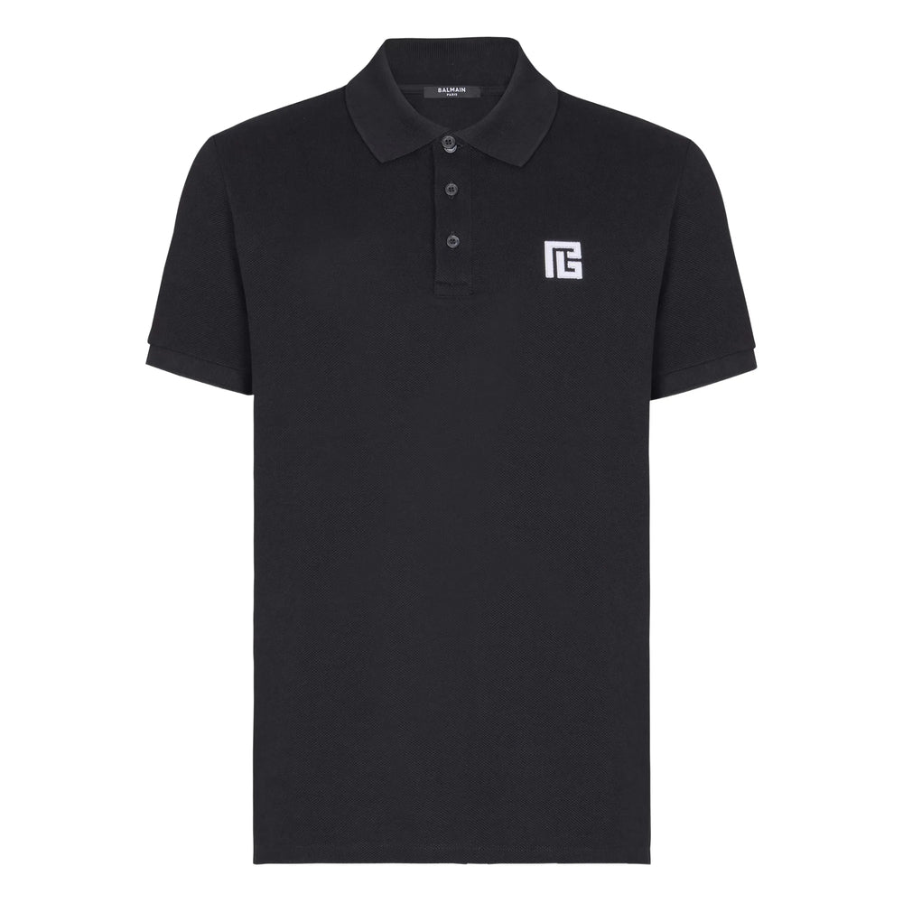 Balmain Black Polo Shirts Men BALMAIN