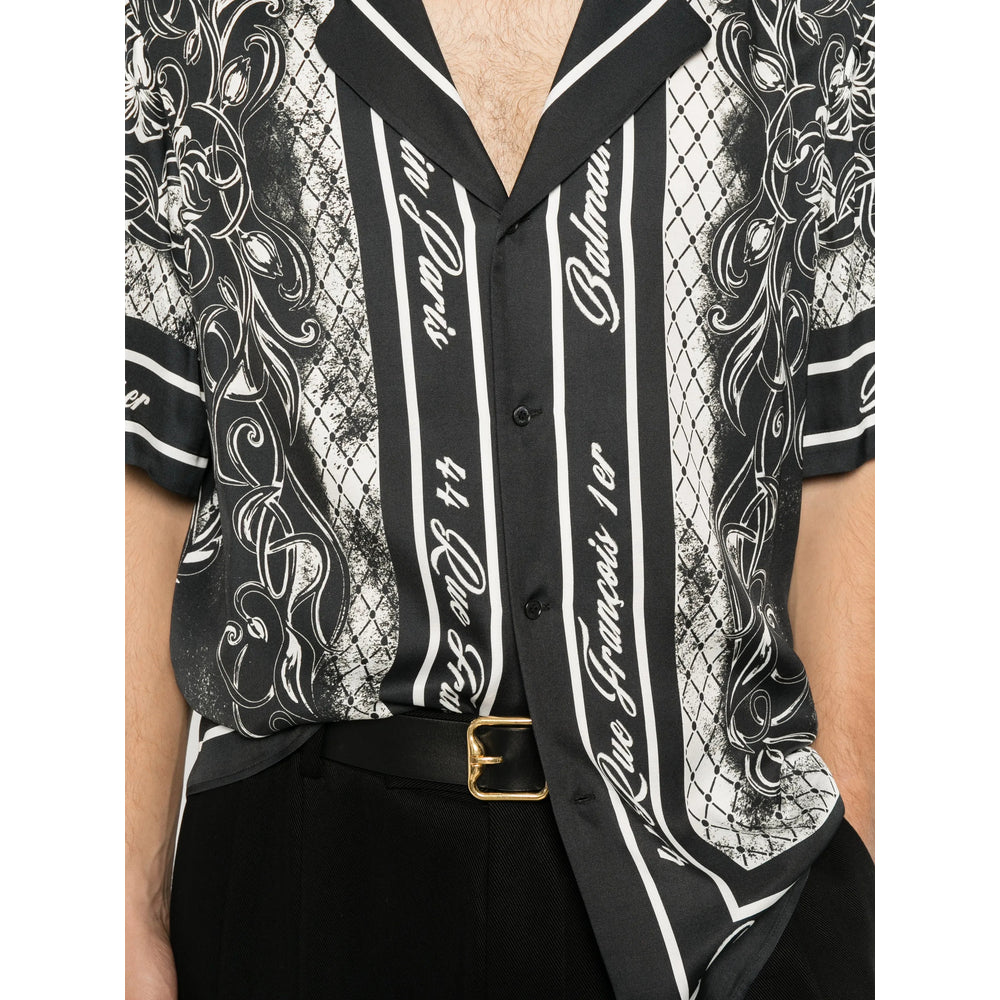 Balmain Black Shirts Men BALMAIN