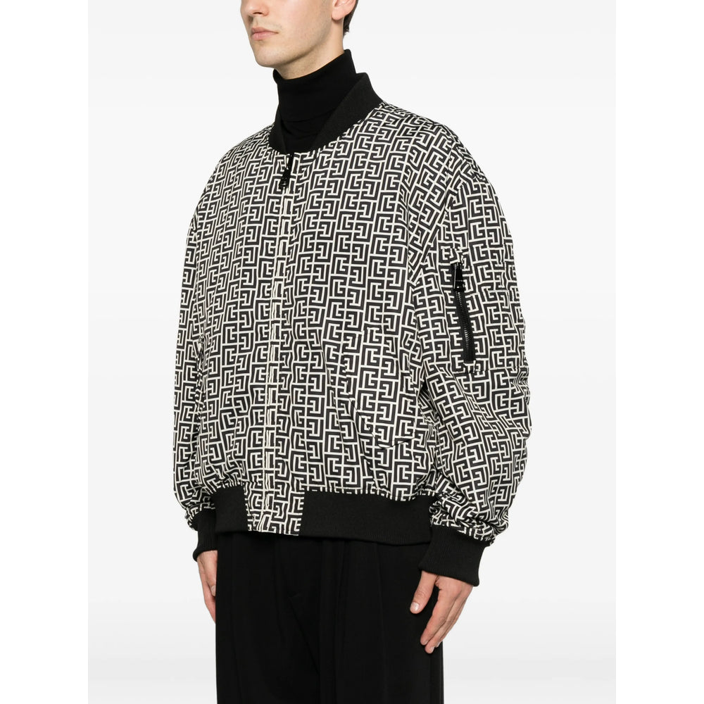 Balmain Black Jackets - Bomber Jackets Men BALMAIN