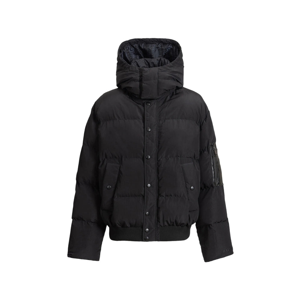 Balmain Black Coats - Padded Coats Men BALMAIN
