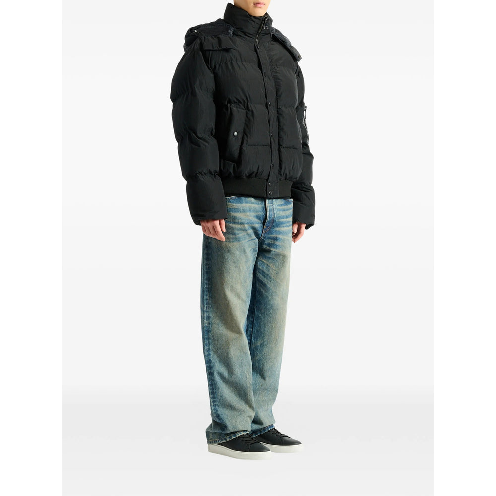 Balmain Black Coats - Padded Coats Men BALMAIN