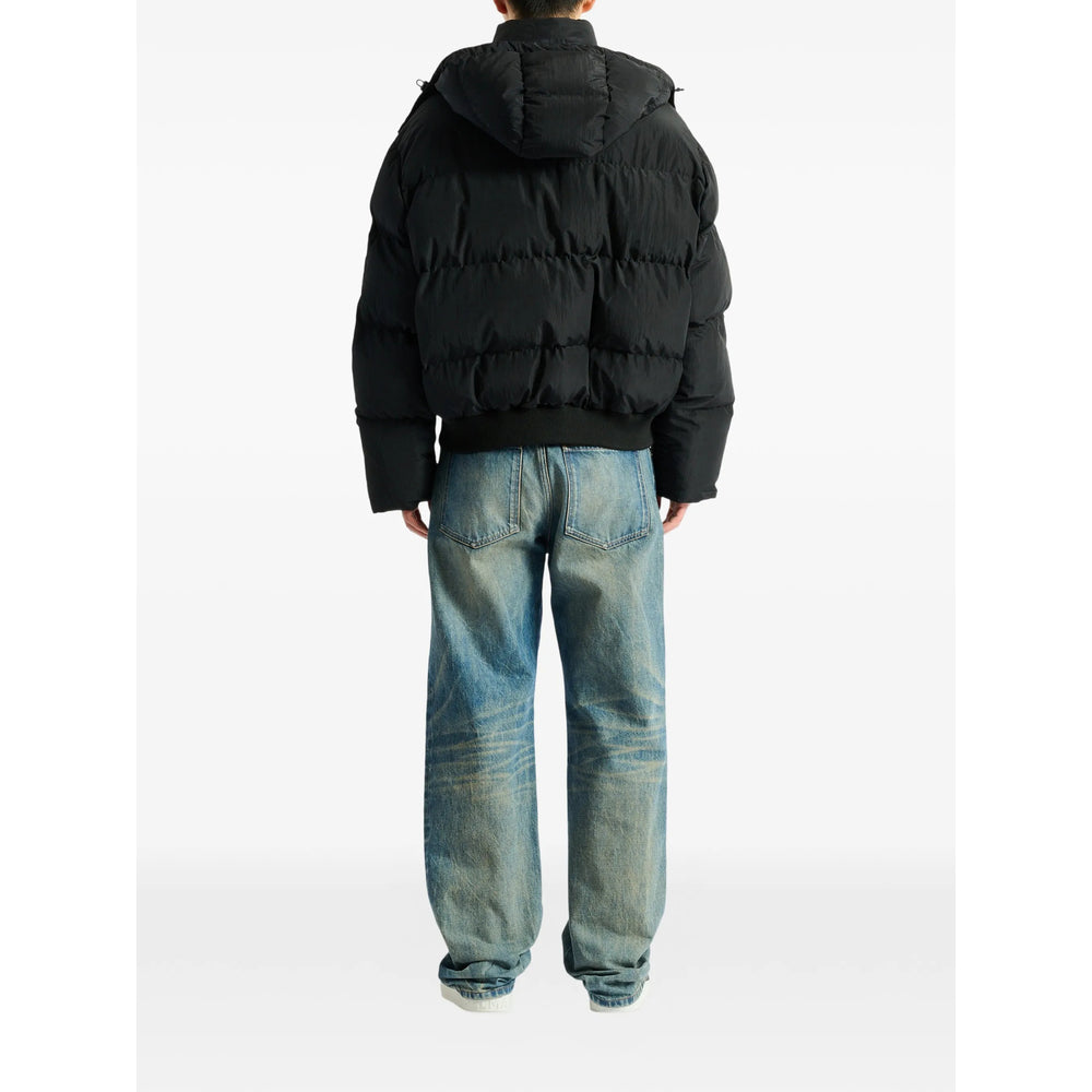 Balmain Black Coats - Padded Coats Men BALMAIN