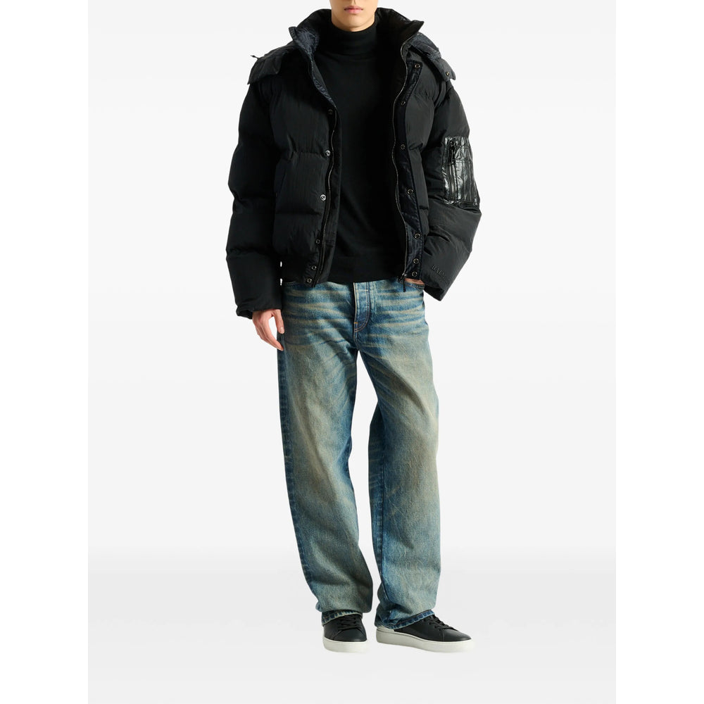 Balmain Black Coats - Padded Coats Men BALMAIN