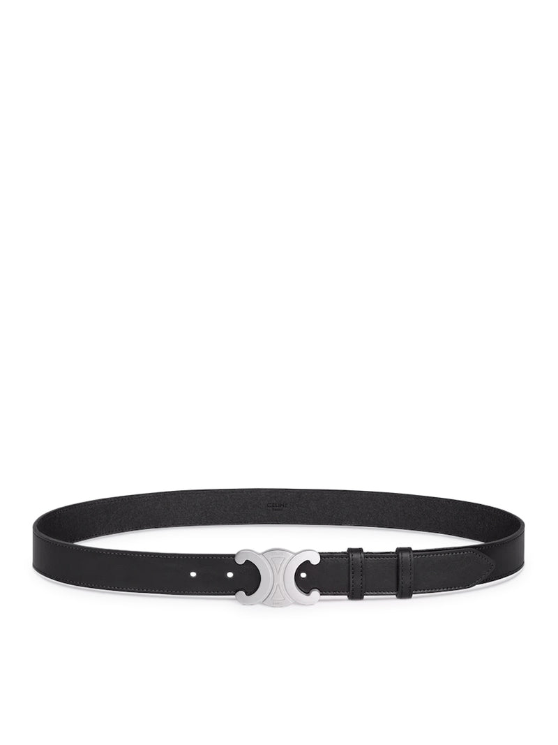 Celine Men Triomphe Belt 30Mm In Vintage Calfskin CELINE