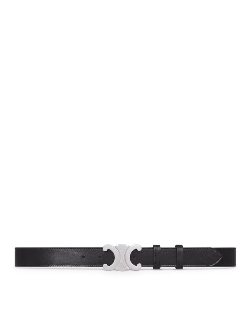 Celine Men Triomphe Belt 30Mm In Vintage Calfskin CELINE