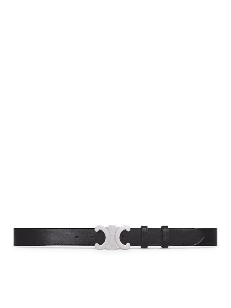 Celine Men Triomphe Belt 30Mm In Vintage Calfskin CELINE