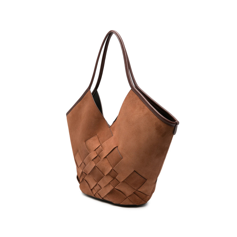 Hereu Brown Bucket Bags Women HEREU