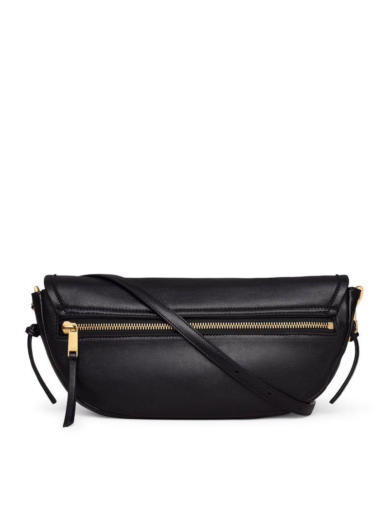 Celine Women Small Crescent Soft Triomphe In Soft Shiny Lambskin CELINE
