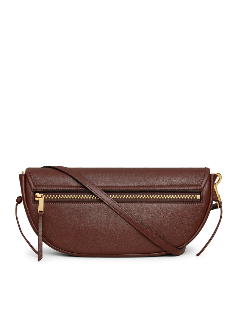 Celine Women Celine Triomphe Small Crescent Soft Bag In Soft Glossy Lambskin CELINE