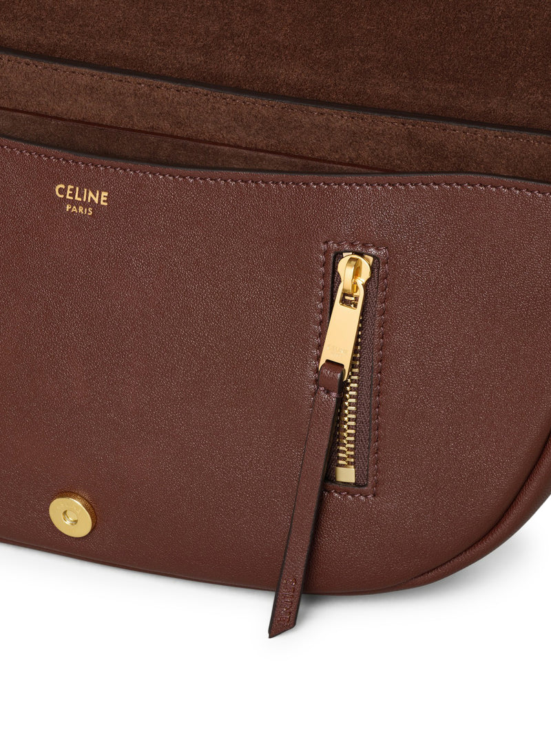 Celine Women Celine Triomphe Small Crescent Soft Bag In Soft Glossy Lambskin CELINE