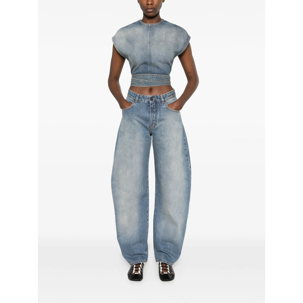 Alaïa Blue Tops - Blouses Women ALAIA
