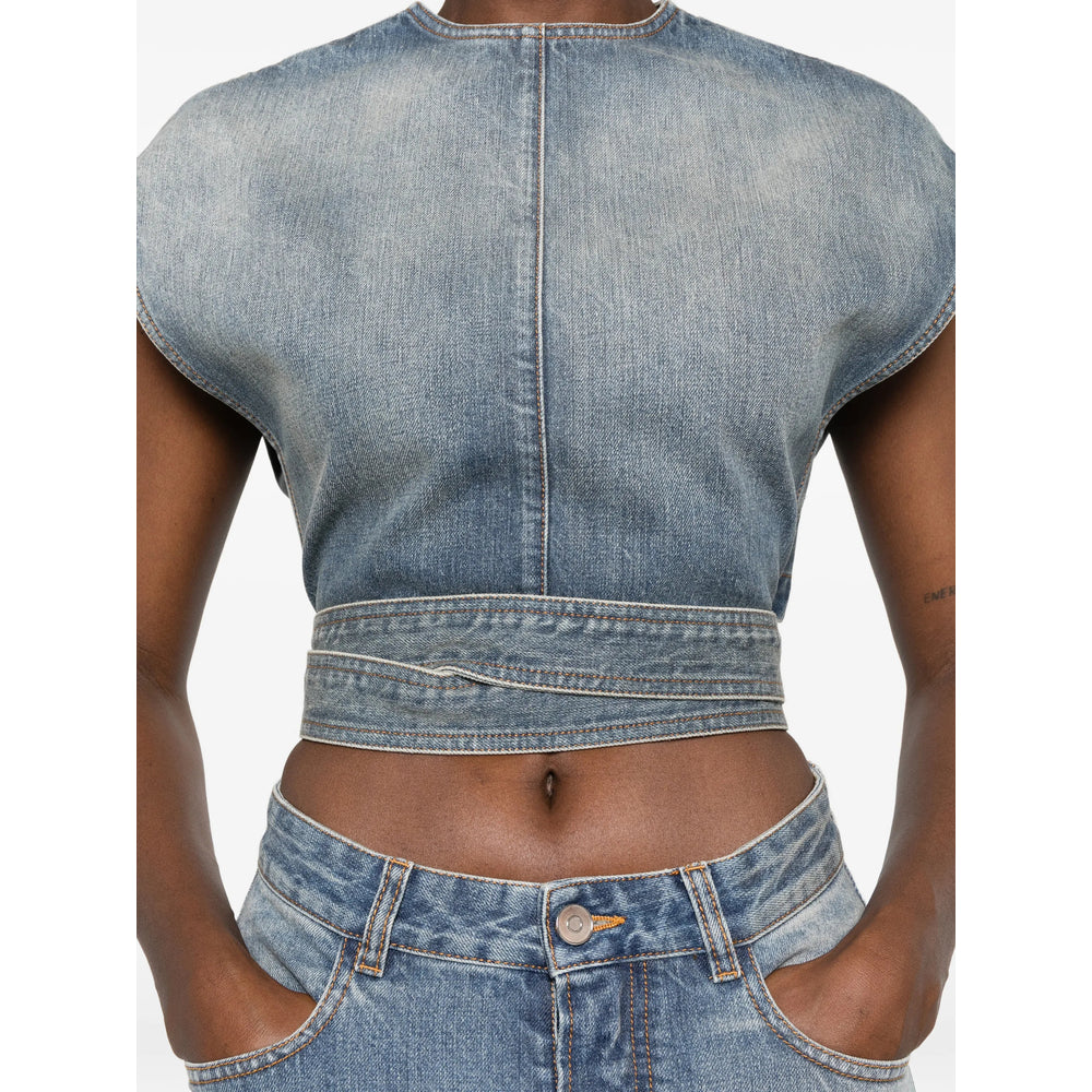 Alaïa Blue Tops - Blouses Women ALAIA