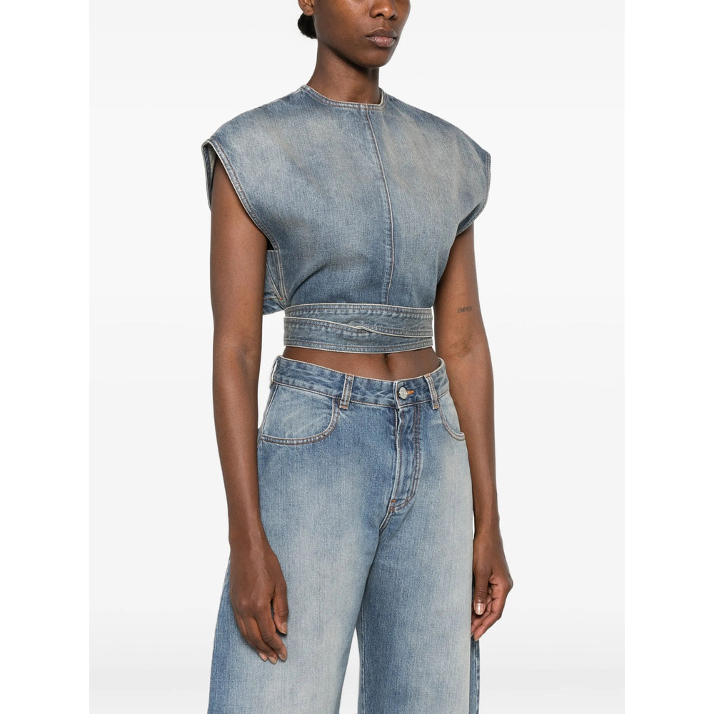 Alaïa Blue Tops - Blouses Women ALAIA