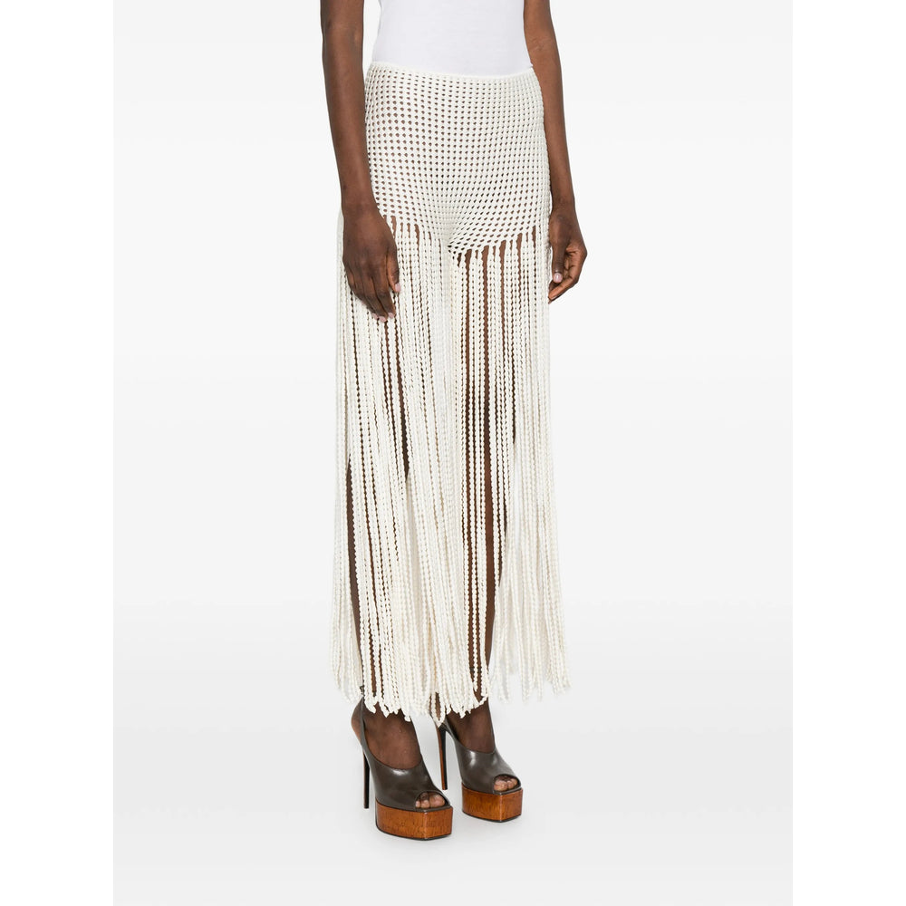 Alaïa Neutrals Trousers - Straight Trousers Women ALAIA