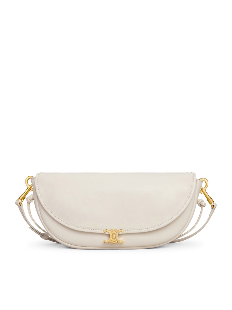 Celine Women Celine Triomphe Small Crescent Soft Bag In Soft Glossy Lambskin CELINE