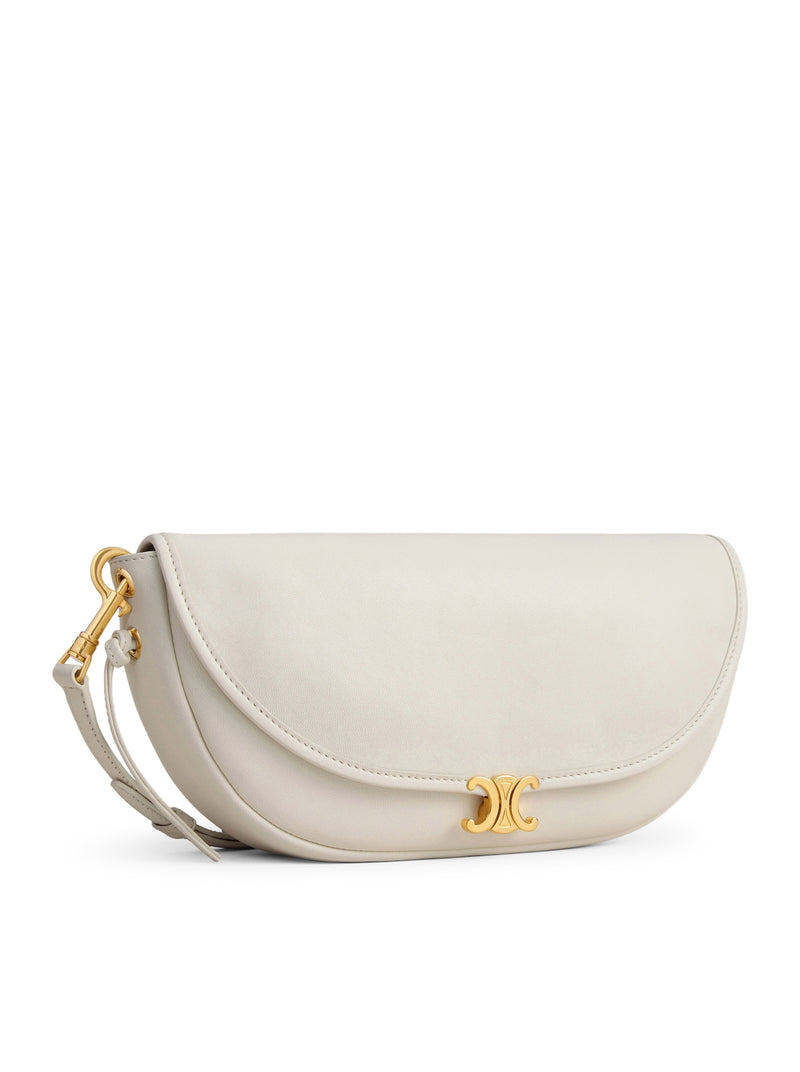 Celine Women Celine Triomphe Small Crescent Soft Bag In Soft Glossy Lambskin CELINE