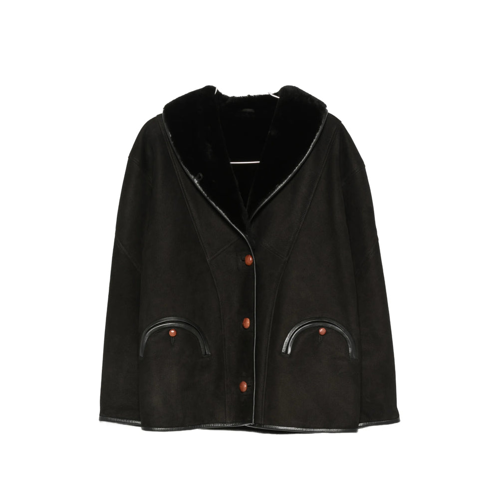 Blazé Milano Black Jackets - Faux Fur & Shearling Jackets Women BLAZE MILANO