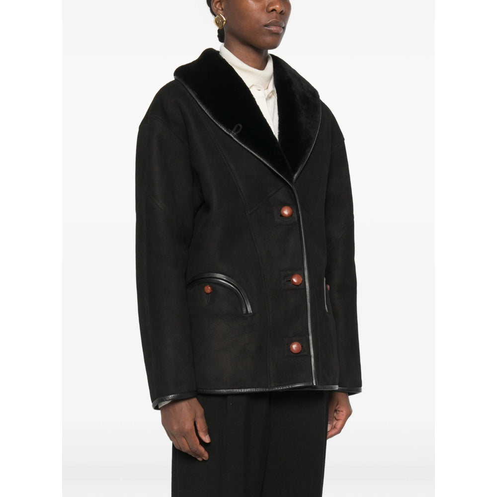 Blazé Milano Black Jackets - Faux Fur & Shearling Jackets Women BLAZE MILANO
