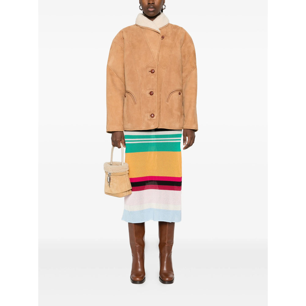 Blazé Milano Brown Jackets - Faux Fur & Shearling Jackets Women BLAZE MILANO