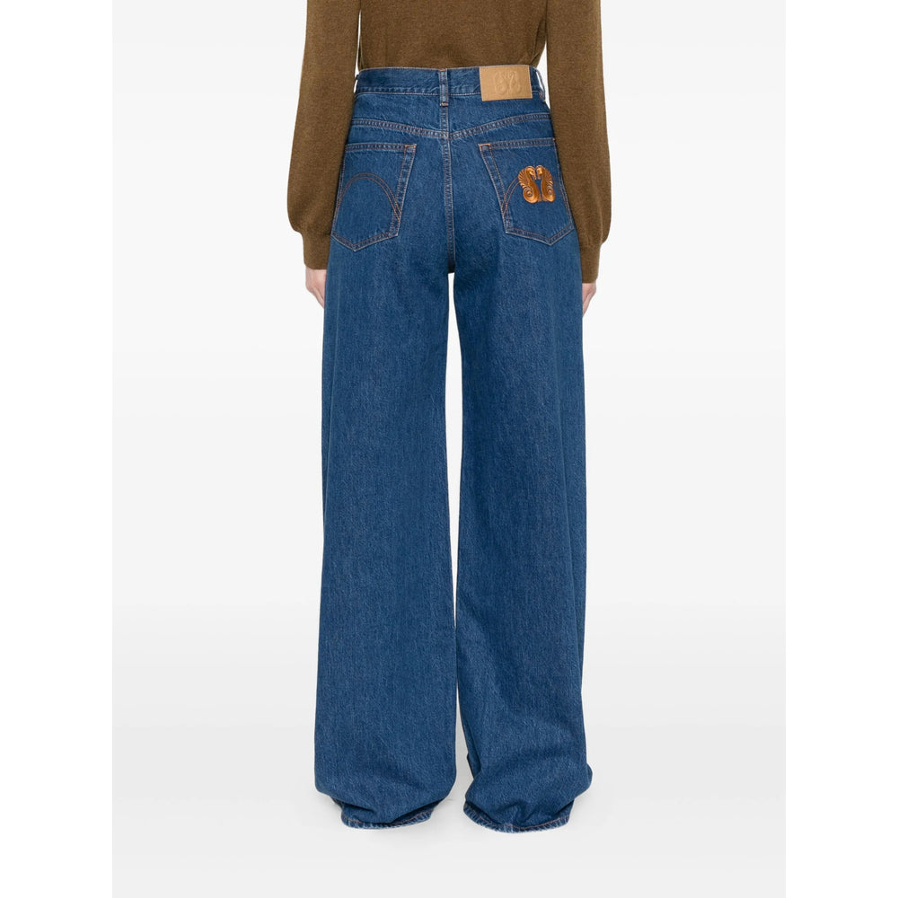 Blazé Milano Blue Denim - Wide-Leg Jeans Women BLAZE MILANO