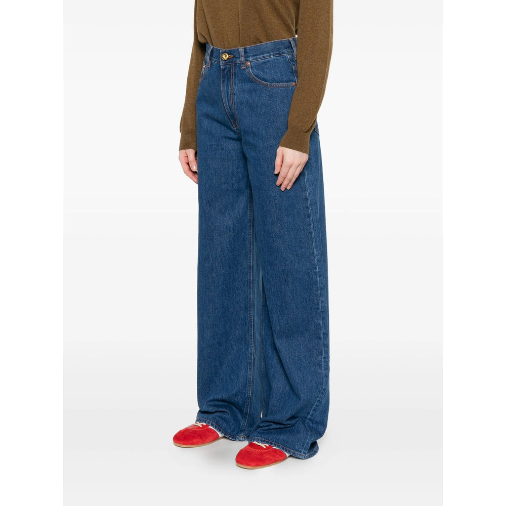 Blazé Milano Blue Denim - Wide-Leg Jeans Women BLAZE MILANO