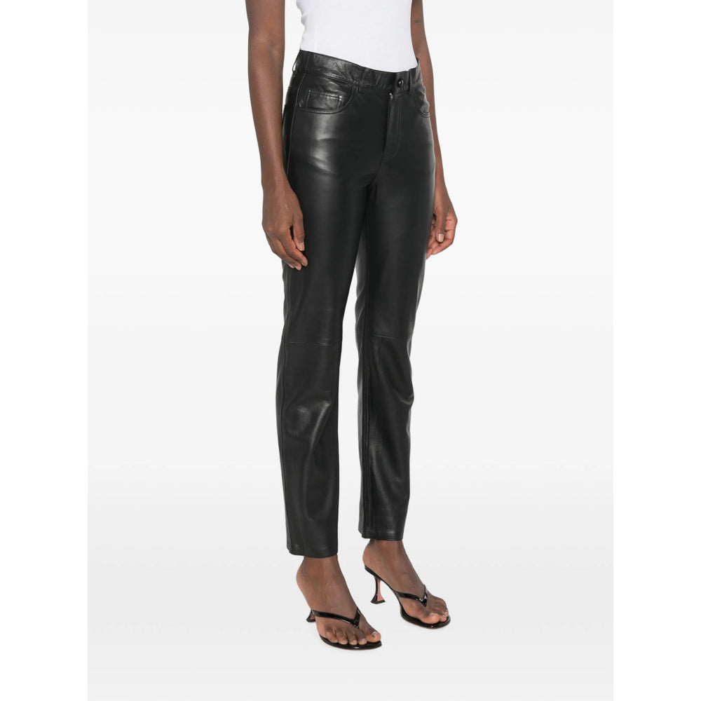 Blazé Milano Black Trousers - Straight Trousers Women BLAZE MILANO