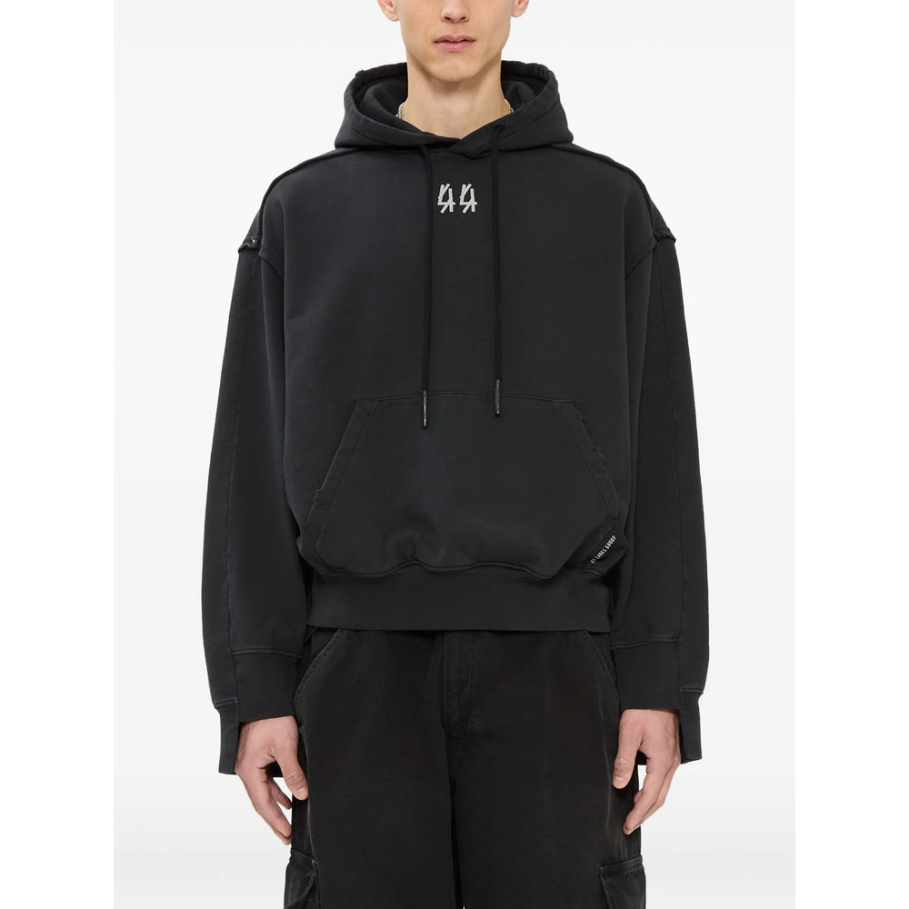 44 Label Group Black Sweaters & Knitwear - Hoodies Men 44 LABEL GROUP