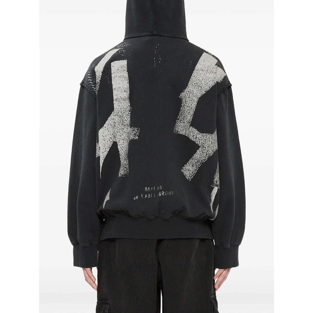 44 Label Group Black Sweaters & Knitwear - Hoodies Men 44 LABEL GROUP