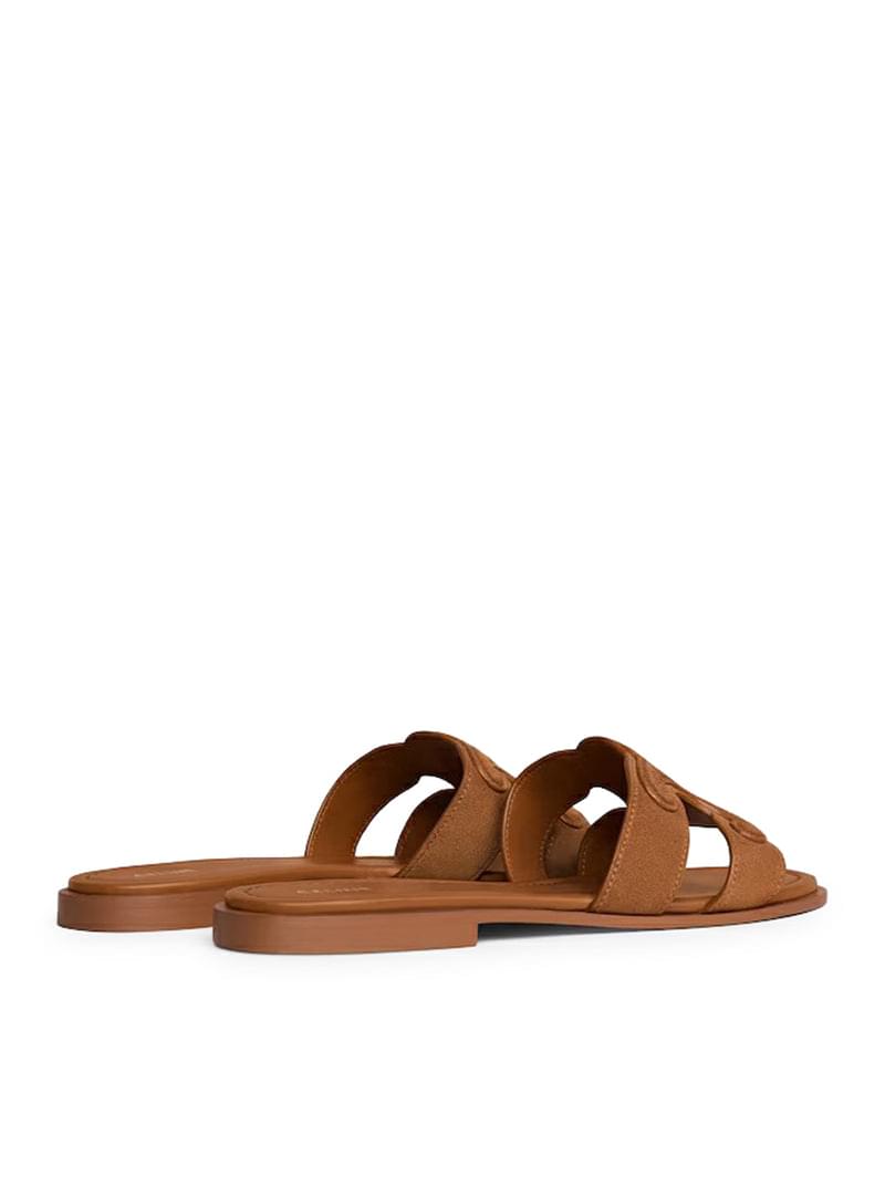 Celine Women Triomphe Suede Mule CELINE