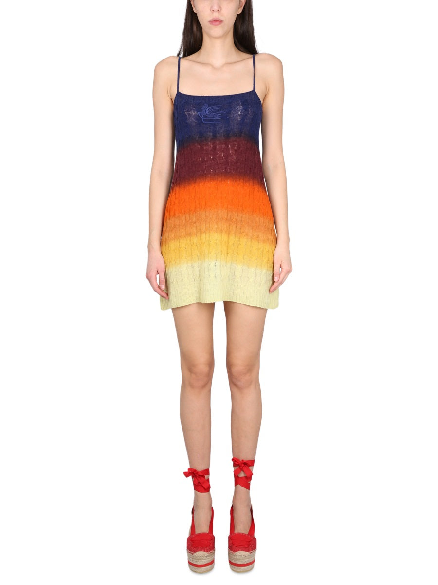 Etro Women Shaded Wool Mini Dress ETRO