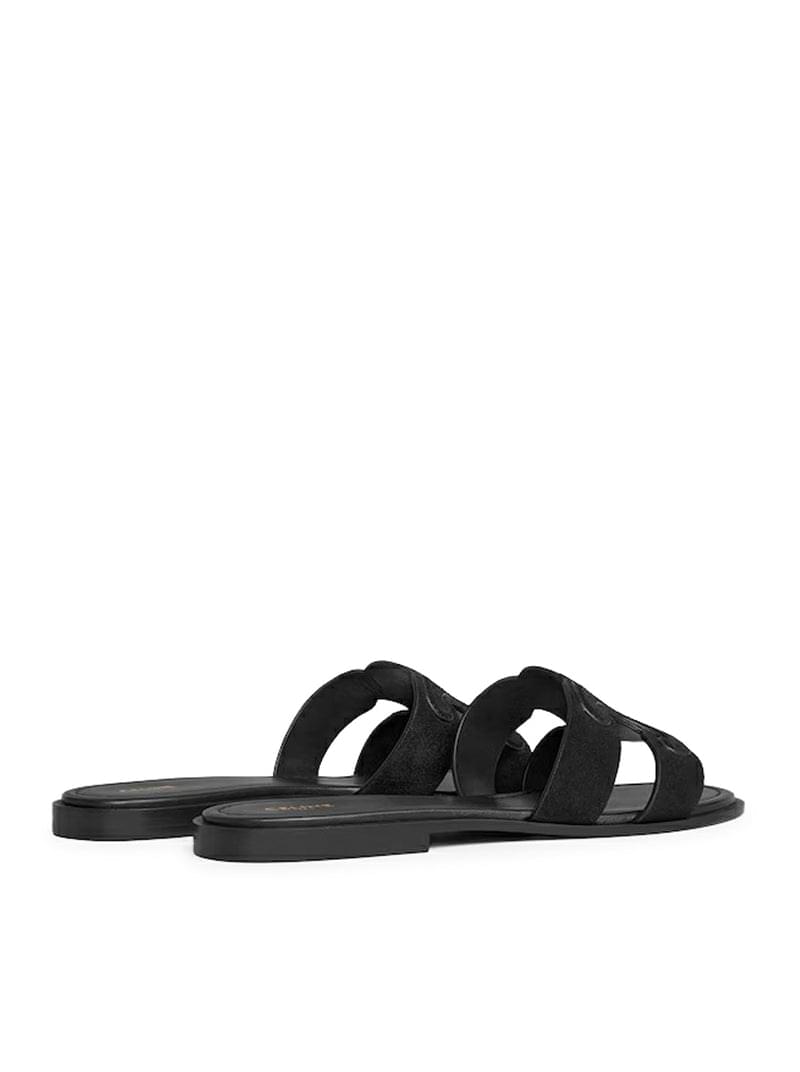 Celine Women Triomphe Suede Mule CELINE