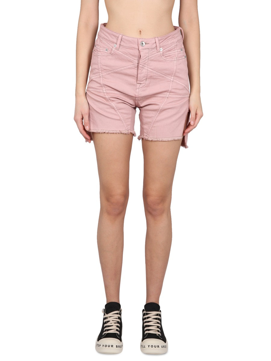 Rick Owens Drkshdw Women Short In Denim RICK OWENS