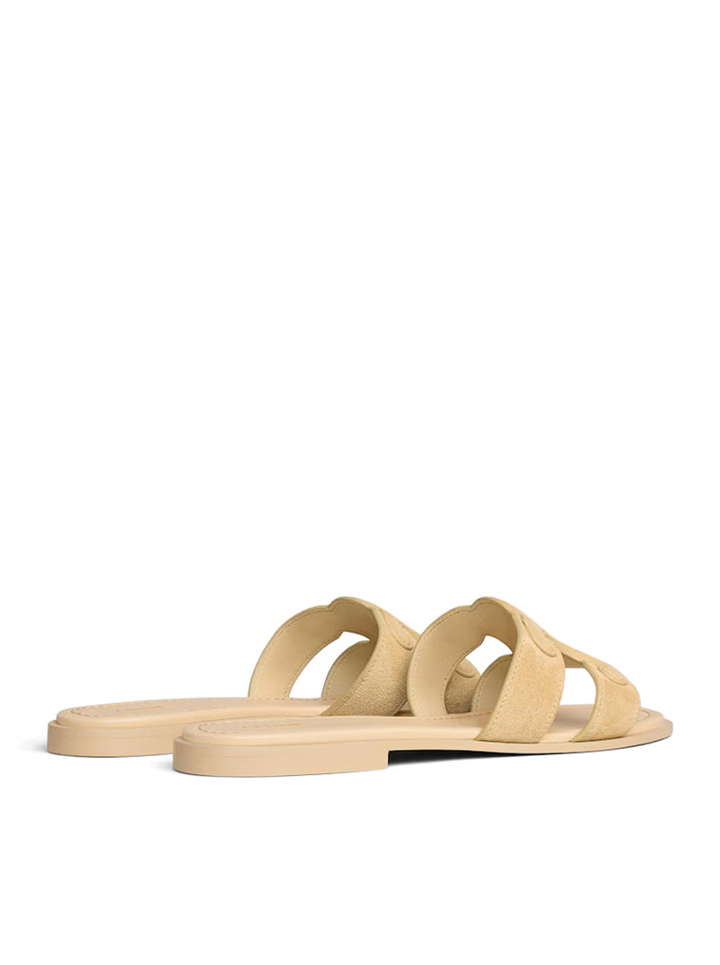 Celine Women Triomphe Suede Mule CELINE