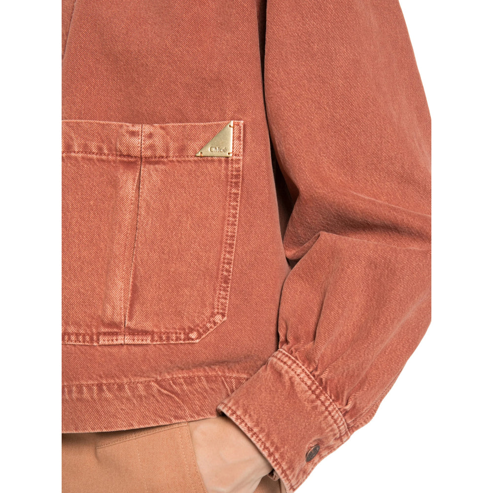Chloé Brown Jackets - Denim Jackets Women CHLOE
