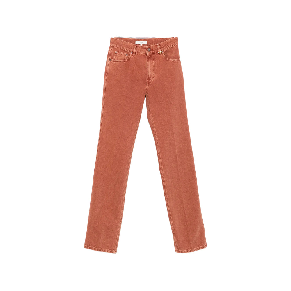 Chloé Orange Trousers Women CHLOE