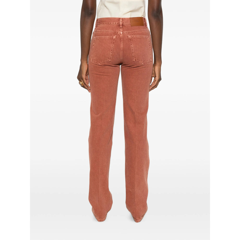 Chloé Orange Trousers Women CHLOE