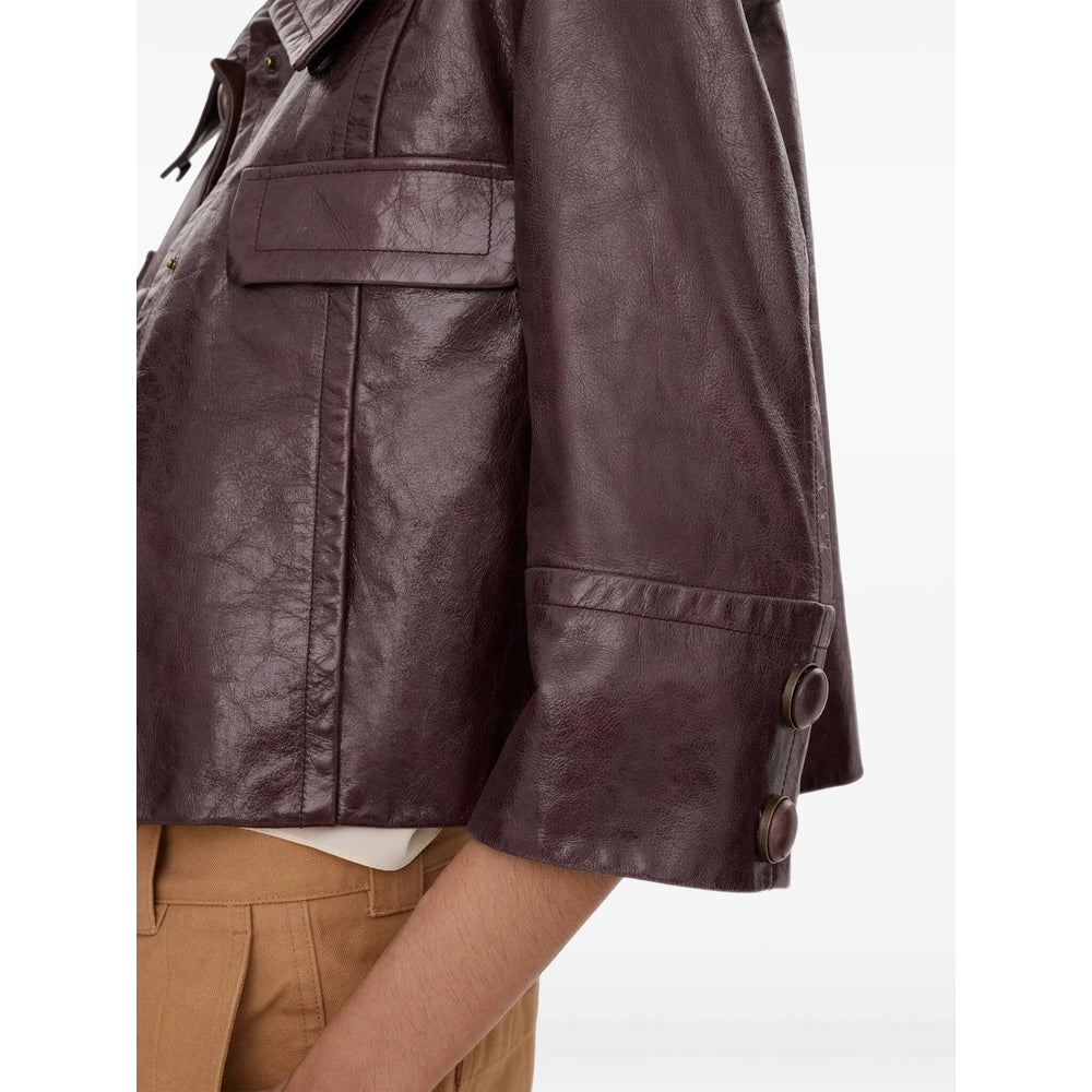 Chloé Purple Jackets - Leather Jackets Women CHLOE
