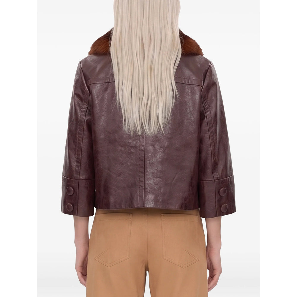 Chloé Purple Jackets - Leather Jackets Women CHLOE