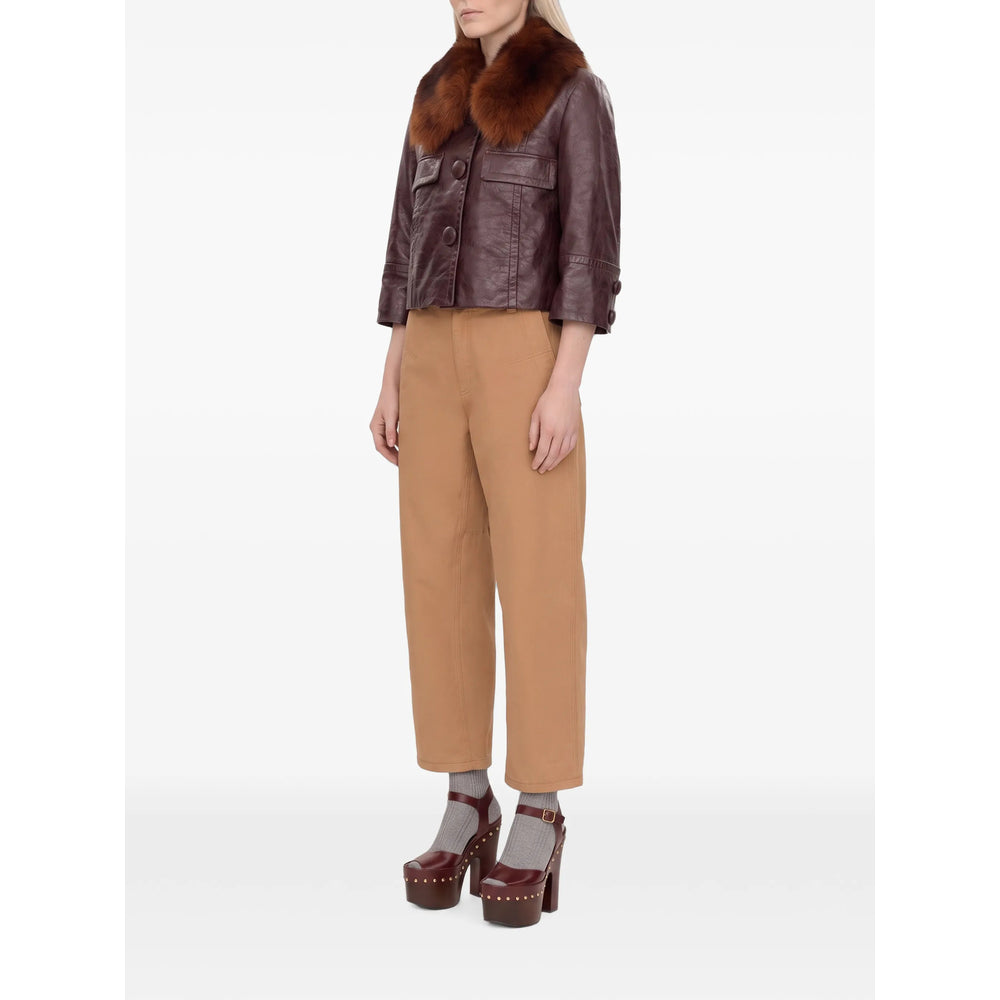 Chloé Purple Jackets - Leather Jackets Women CHLOE