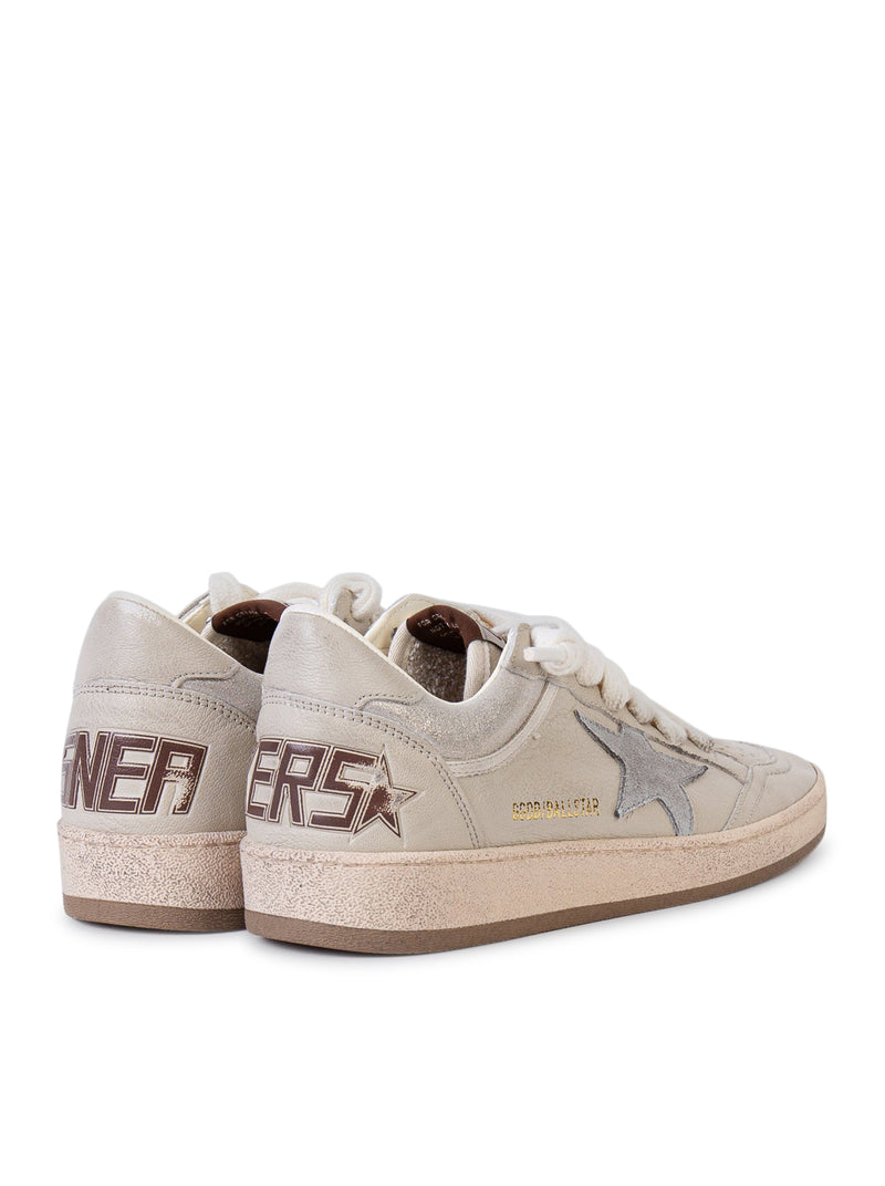 Golden Goose Deluxe Brand Women Ball-Star Sneakers In Nappa Leather With Glitter Inserts GOLDEN GOOSE