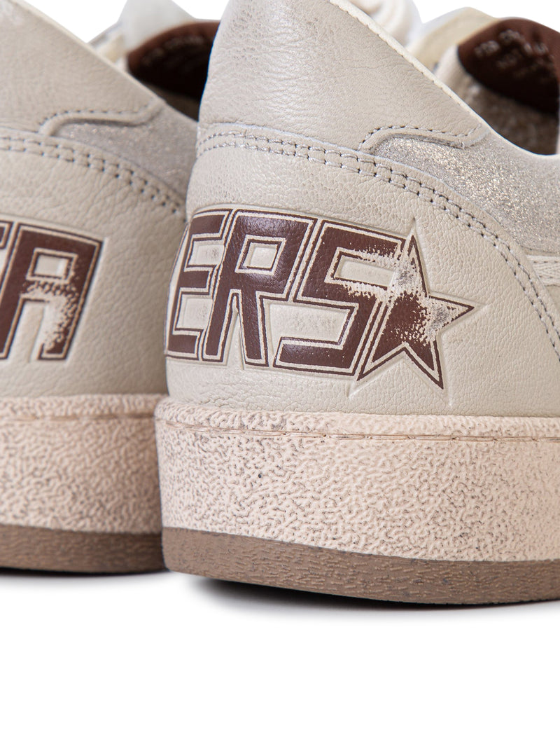Golden Goose Deluxe Brand Women Ball-Star Sneakers In Nappa Leather With Glitter Inserts GOLDEN GOOSE