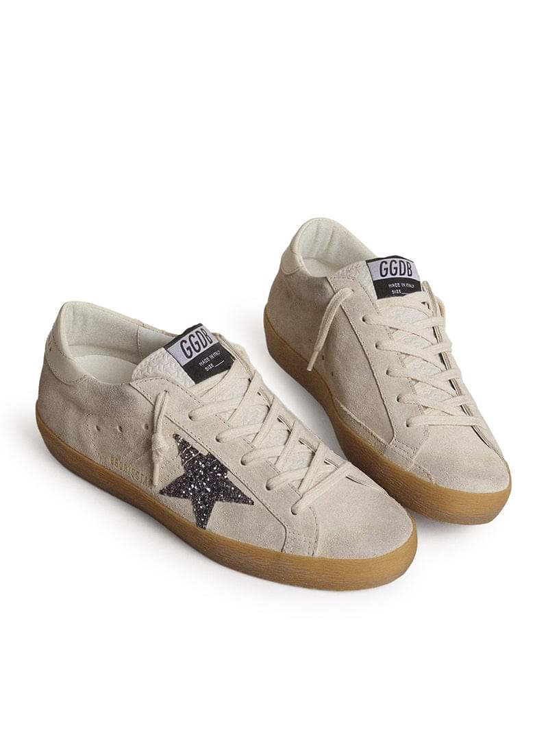 Golden Goose Deluxe Brand Women Women`S Super-Star In Suede With Glitter Star GOLDEN GOOSE