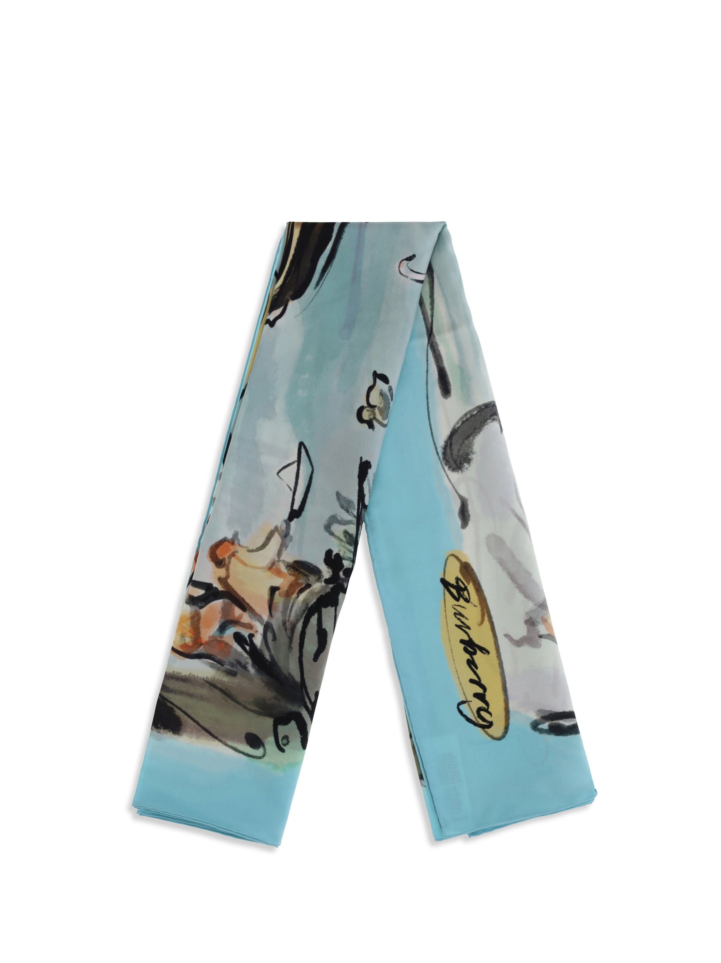 Burberry Women Swan Lake Silk Scarf BURBERRY