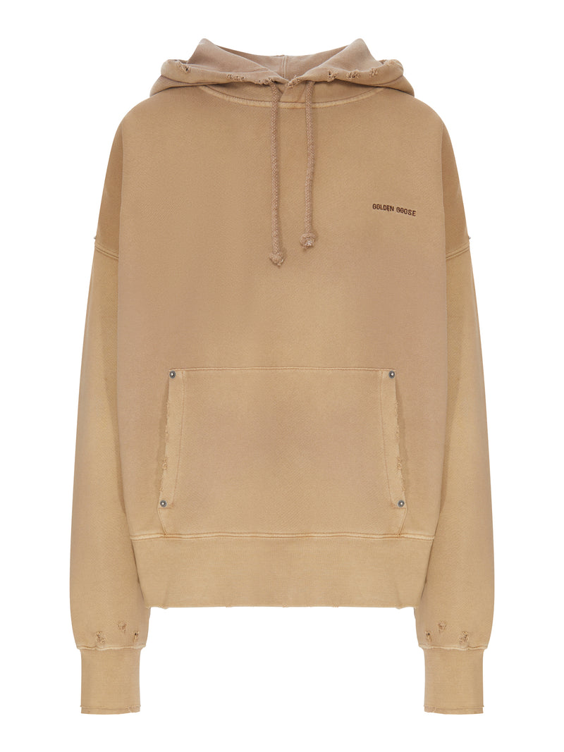 Golden Goose Deluxe Brand Women Hoodie With Destroyed Trim GOLDEN GOOSE